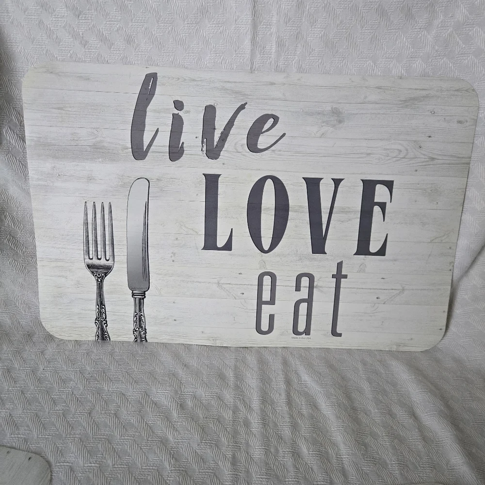 Live Love Eat Dining Placemat - 4 Pc Set